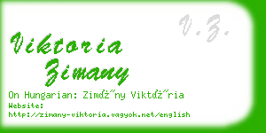 viktoria zimany business card